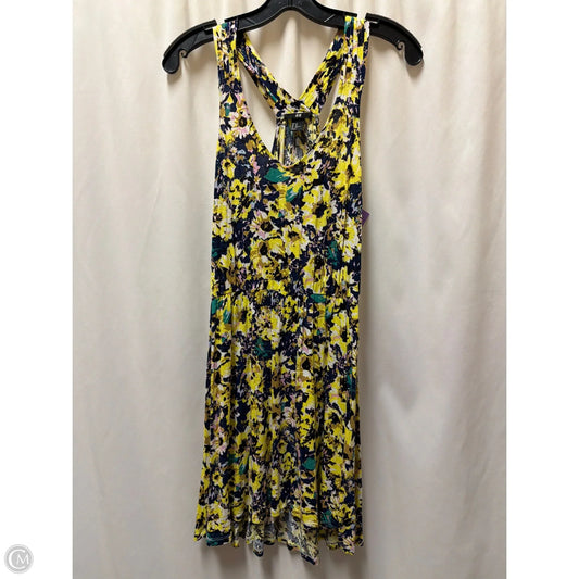 Dress Casual Midi By H&m In Yellow, Size: Xs