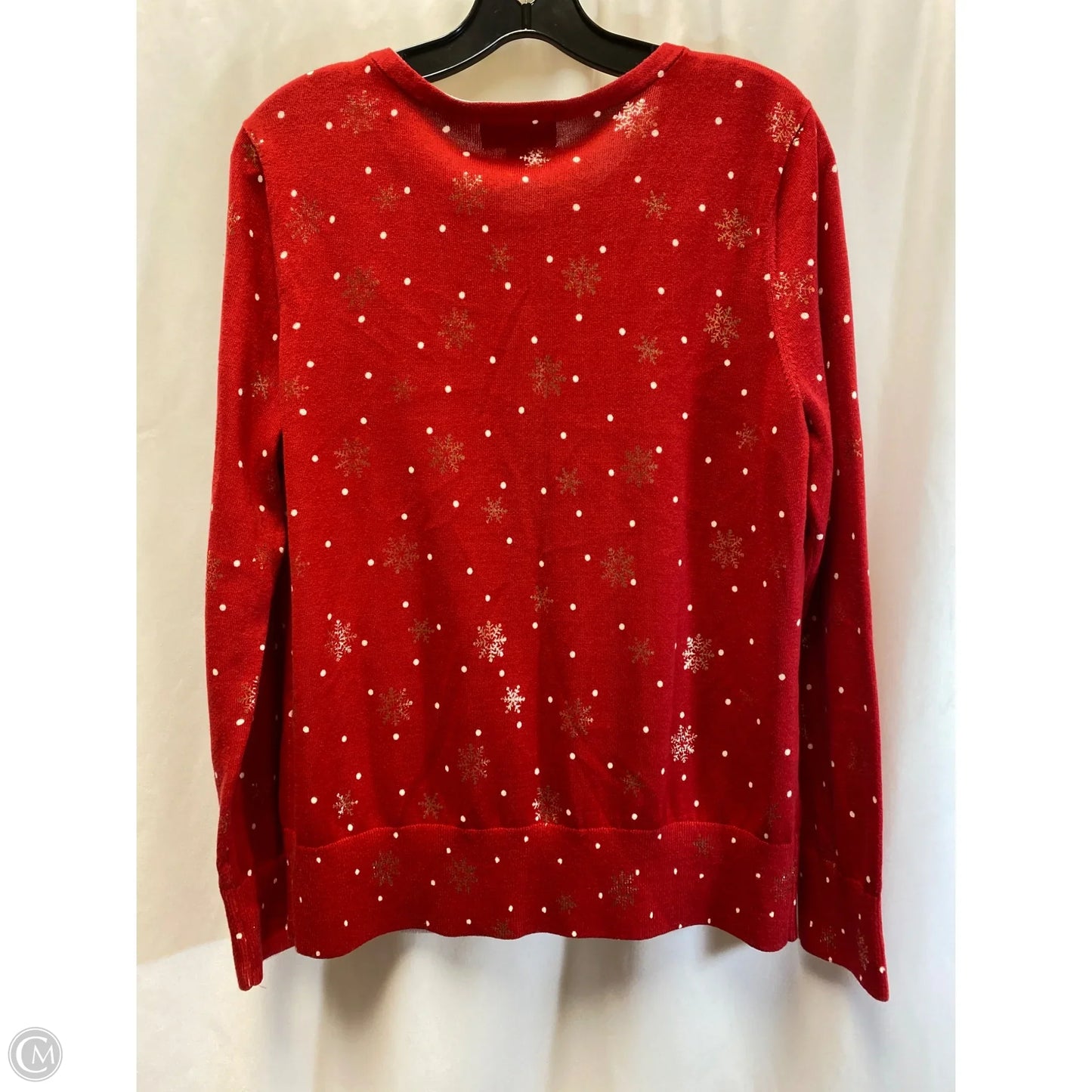 Cardigan By Lands End In Red, Size: M