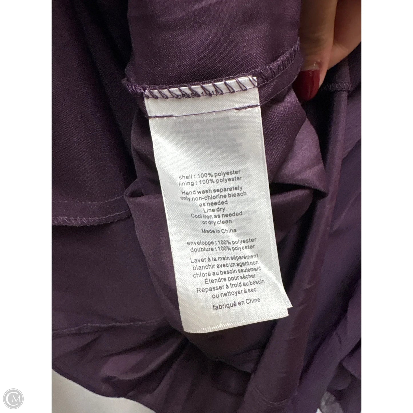 Dress Party Midi By Clothes Mentor In Purple, Size: S