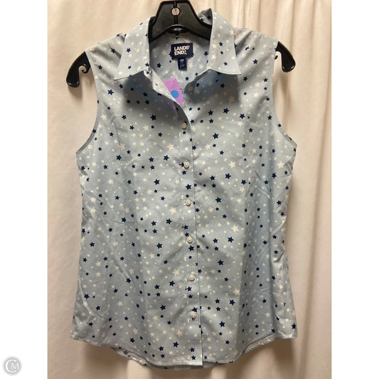 Top Sleeveless By Lands End In Blue, Size: Xs
