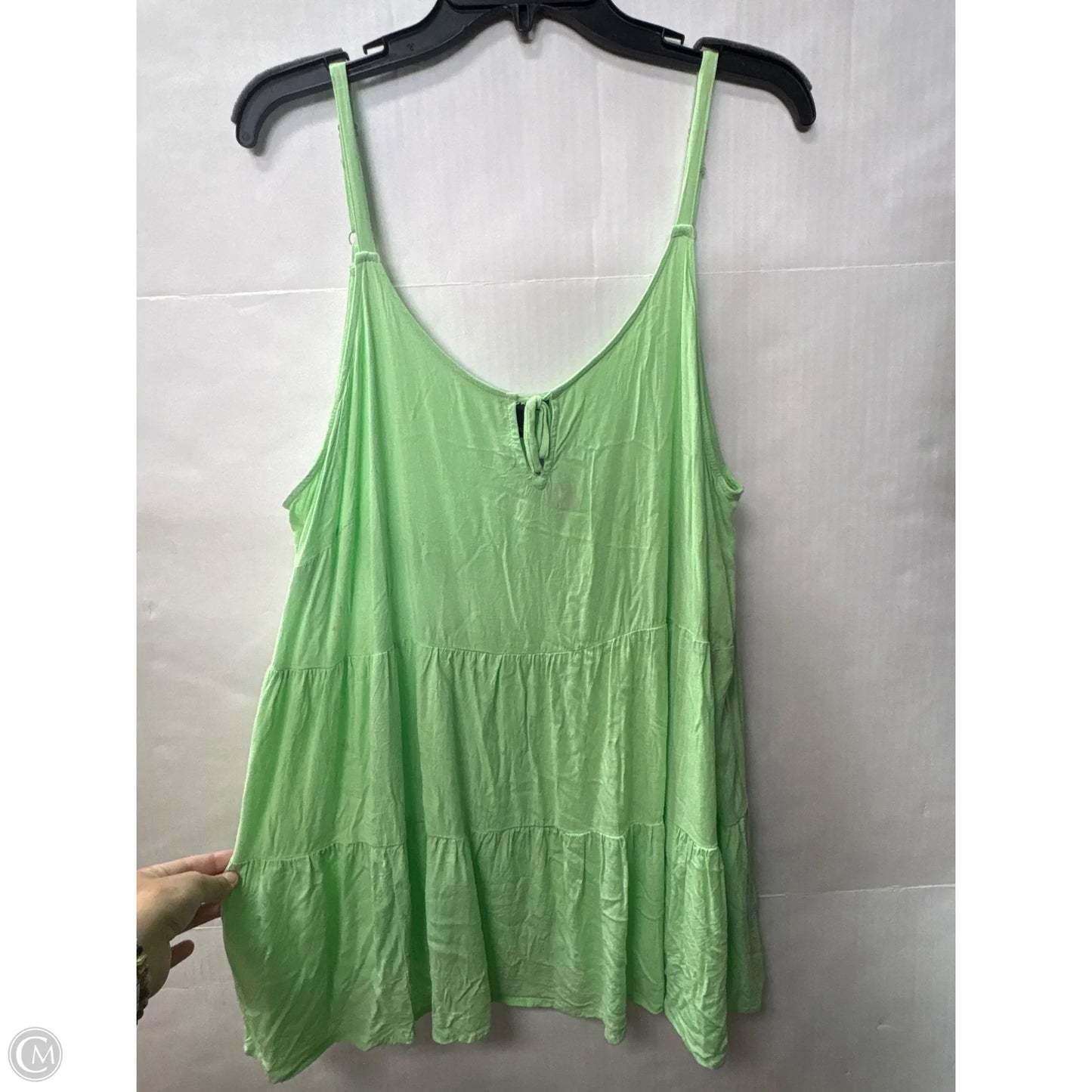 Top Sleeveless By Torrid In Green, Size: 2x