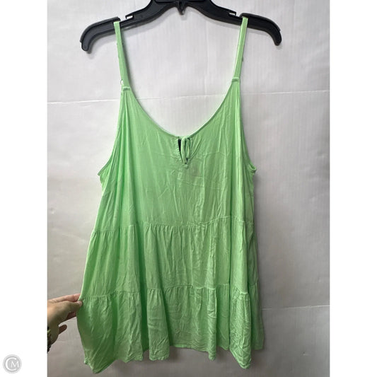 Top Sleeveless By Torrid In Green, Size: 2x