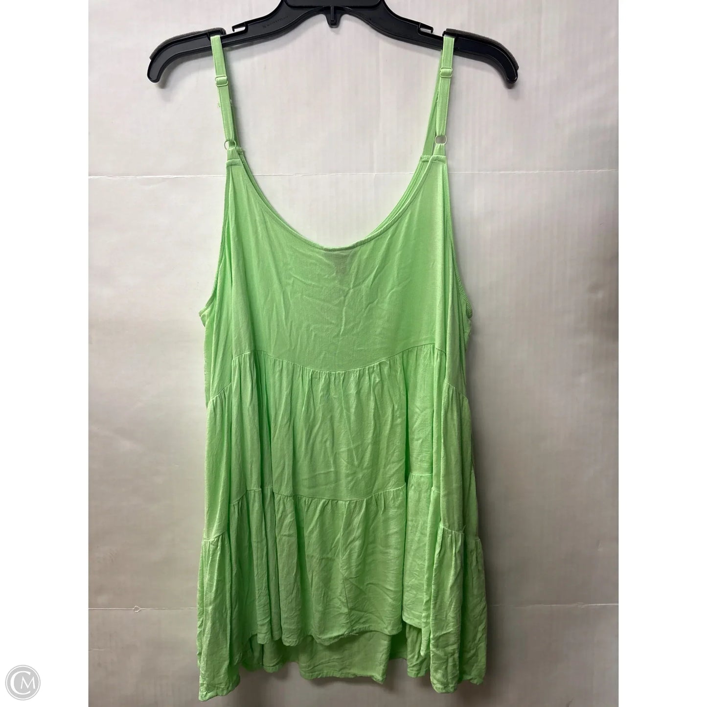 Top Sleeveless By Torrid In Green, Size: 2x