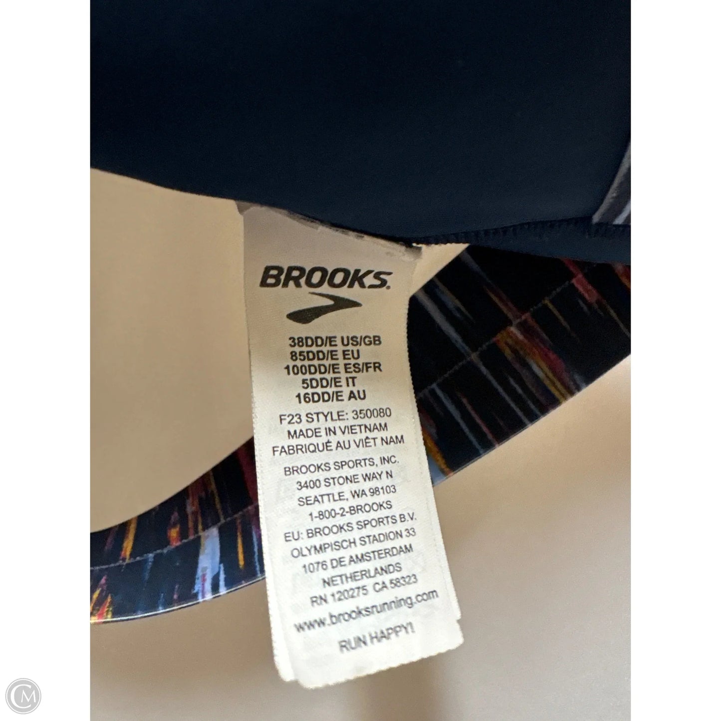 Athletic Bra By Brooks In Blue