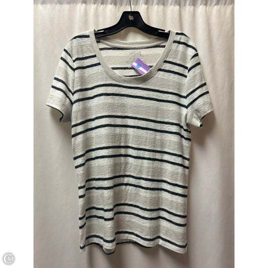 Top Short Sleeve By Time And Tru In White, Size: L