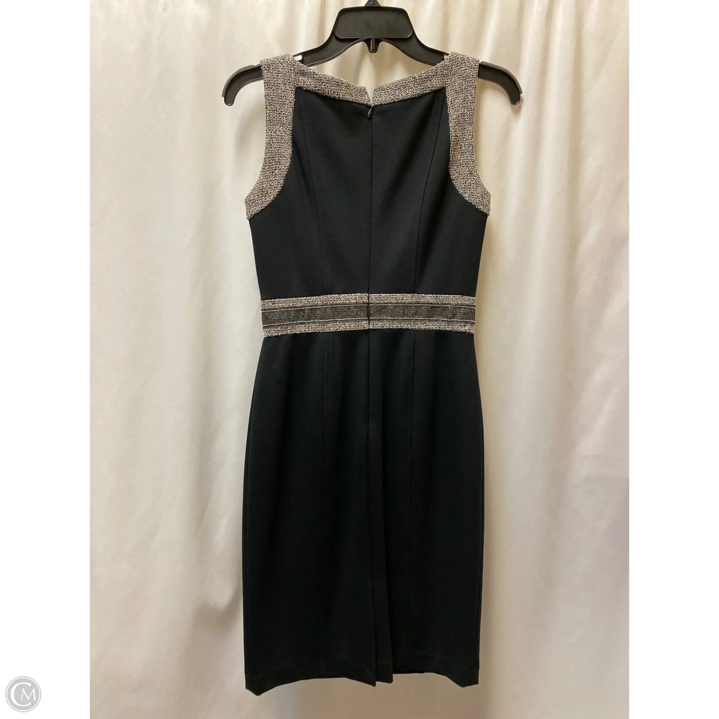 Dress Casual Midi By White House Black Market In Black, Size: Xs