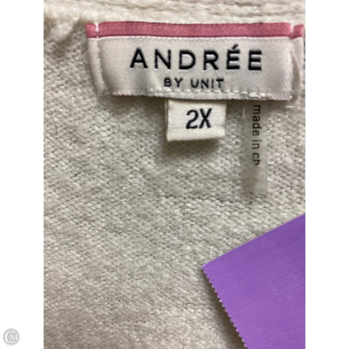 Cardigan By Andree By Unit In Tan, Size: 2x