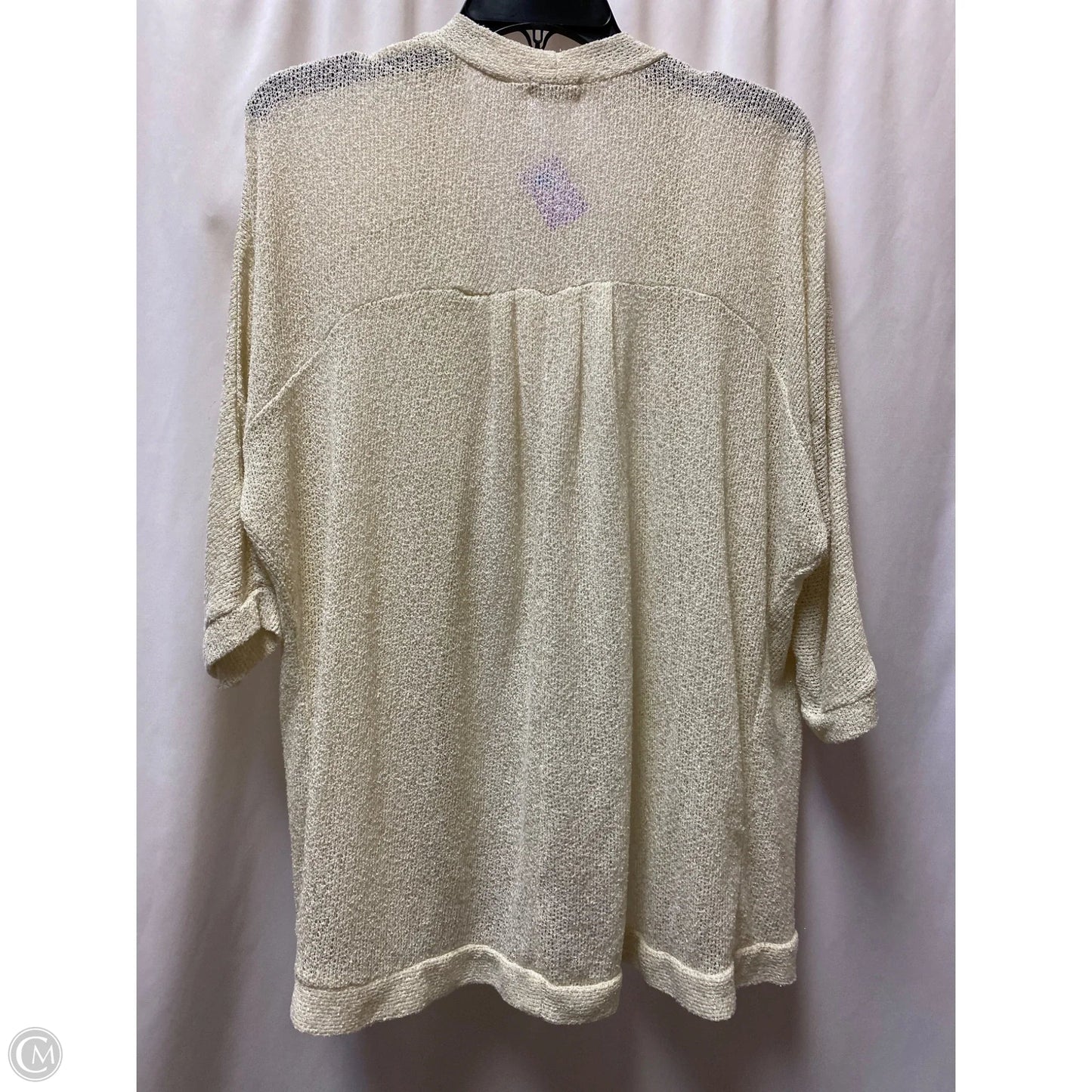 Cardigan By Eyeshadow In Cream, Size: 1x