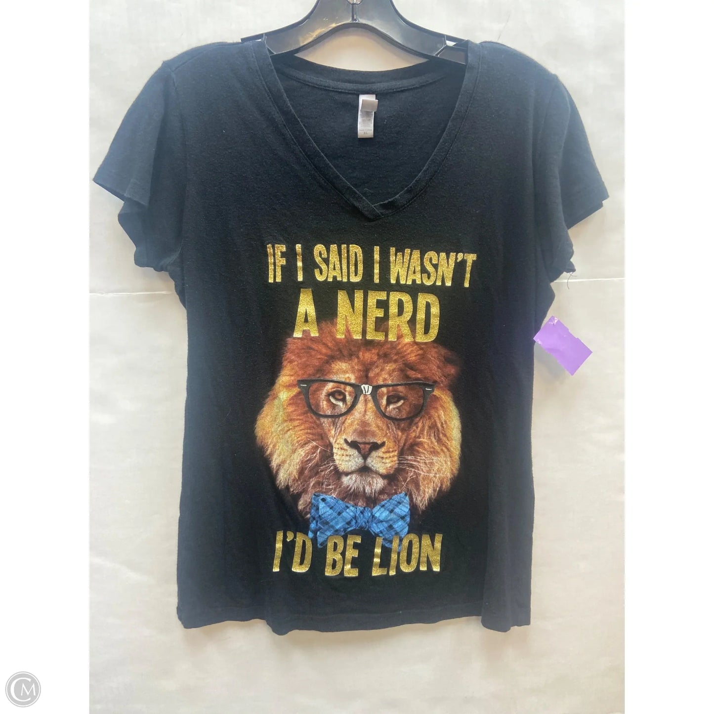 Top Short Sleeve By Next Level In Black, Size: Xl