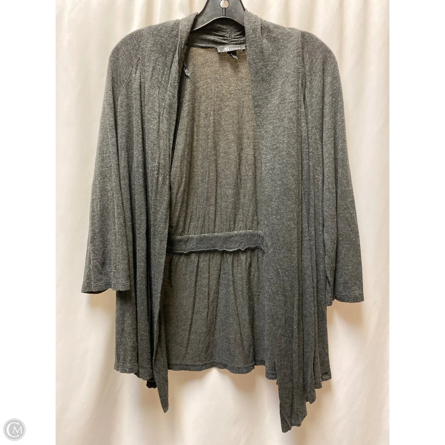 Cardigan By Ab Studio In Grey, Size: Xl