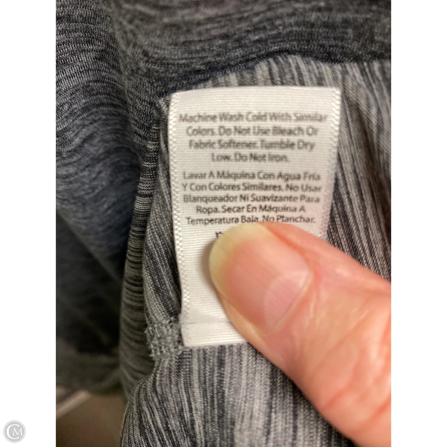 Athletic Top Short Sleeve By Athletic Works In Grey, Size: Xxl