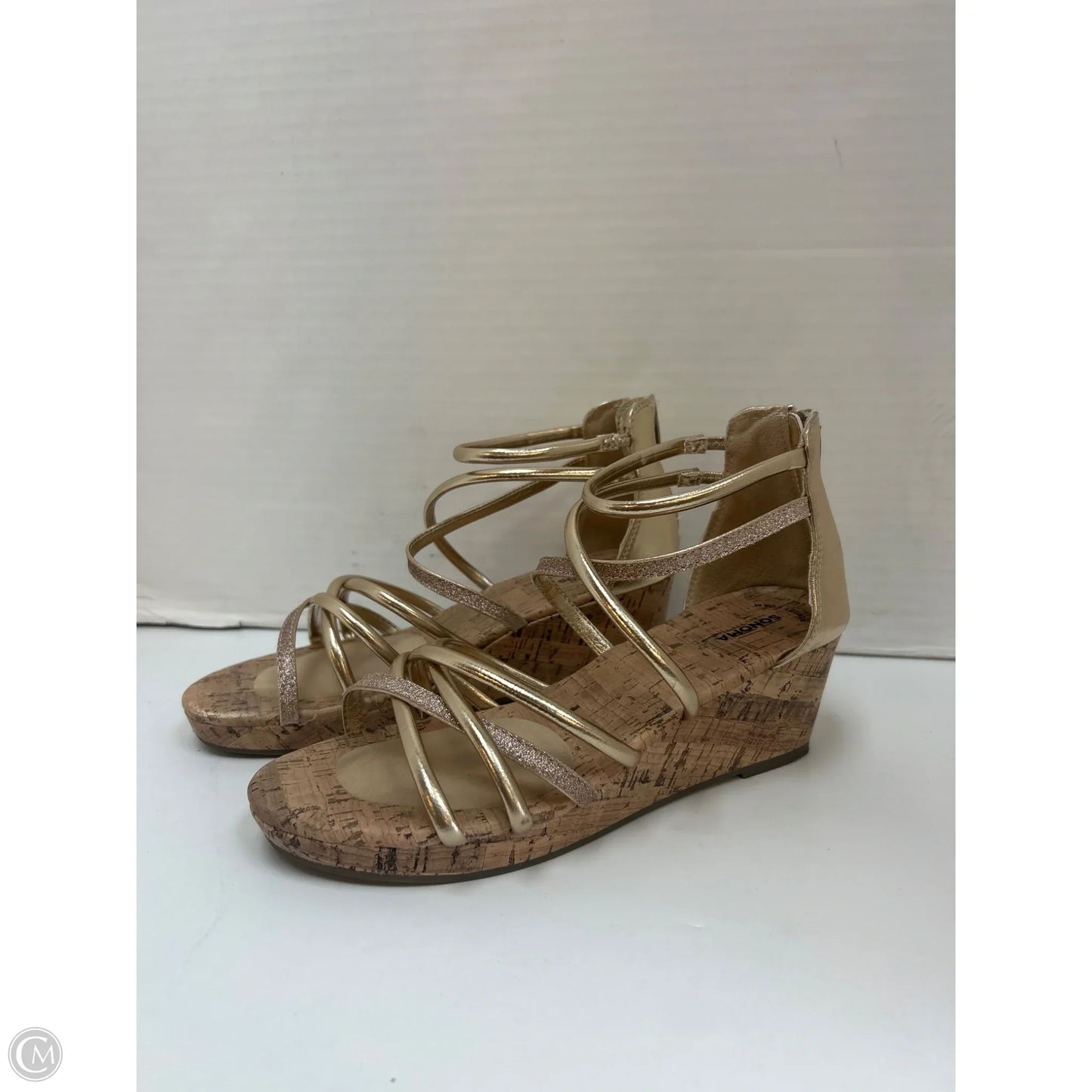 Shoes Heels Block By Sonoma In Gold, Size: 6