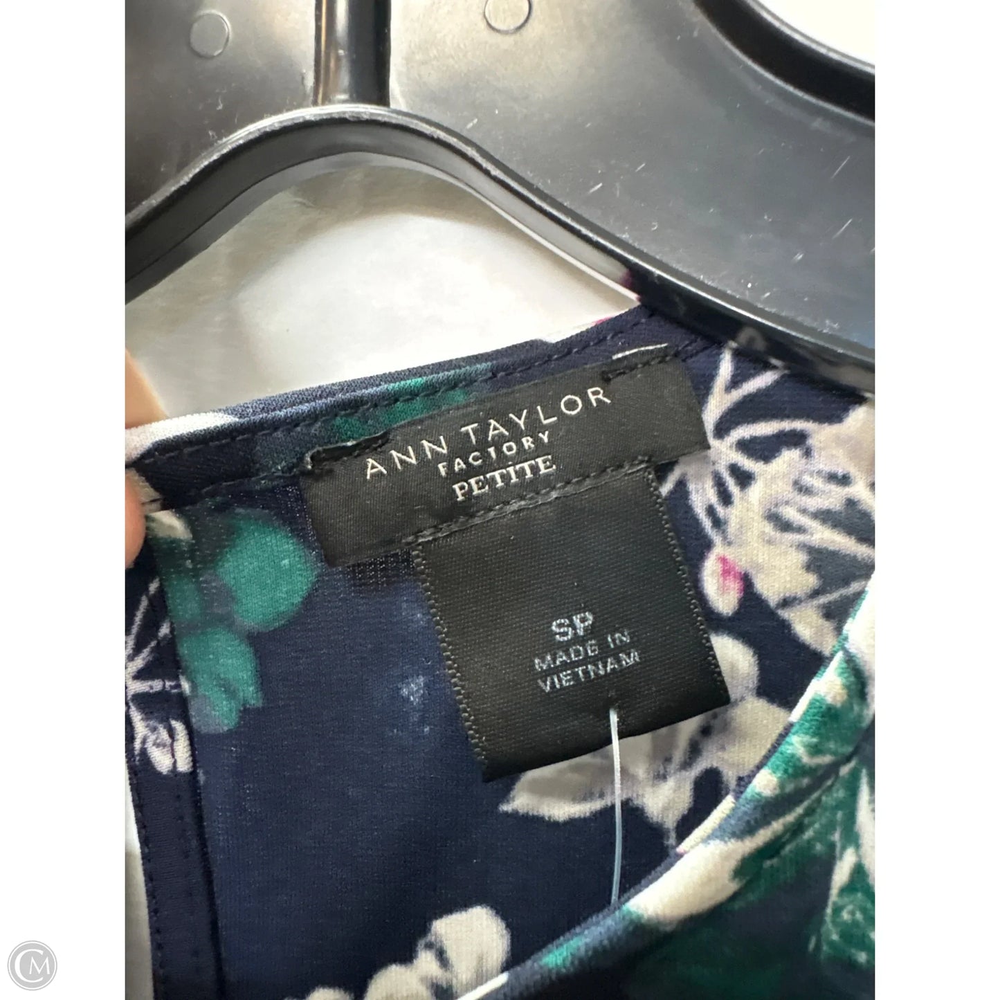 Top Sleeveless By Ann Taylor In Navy, Size: Sp