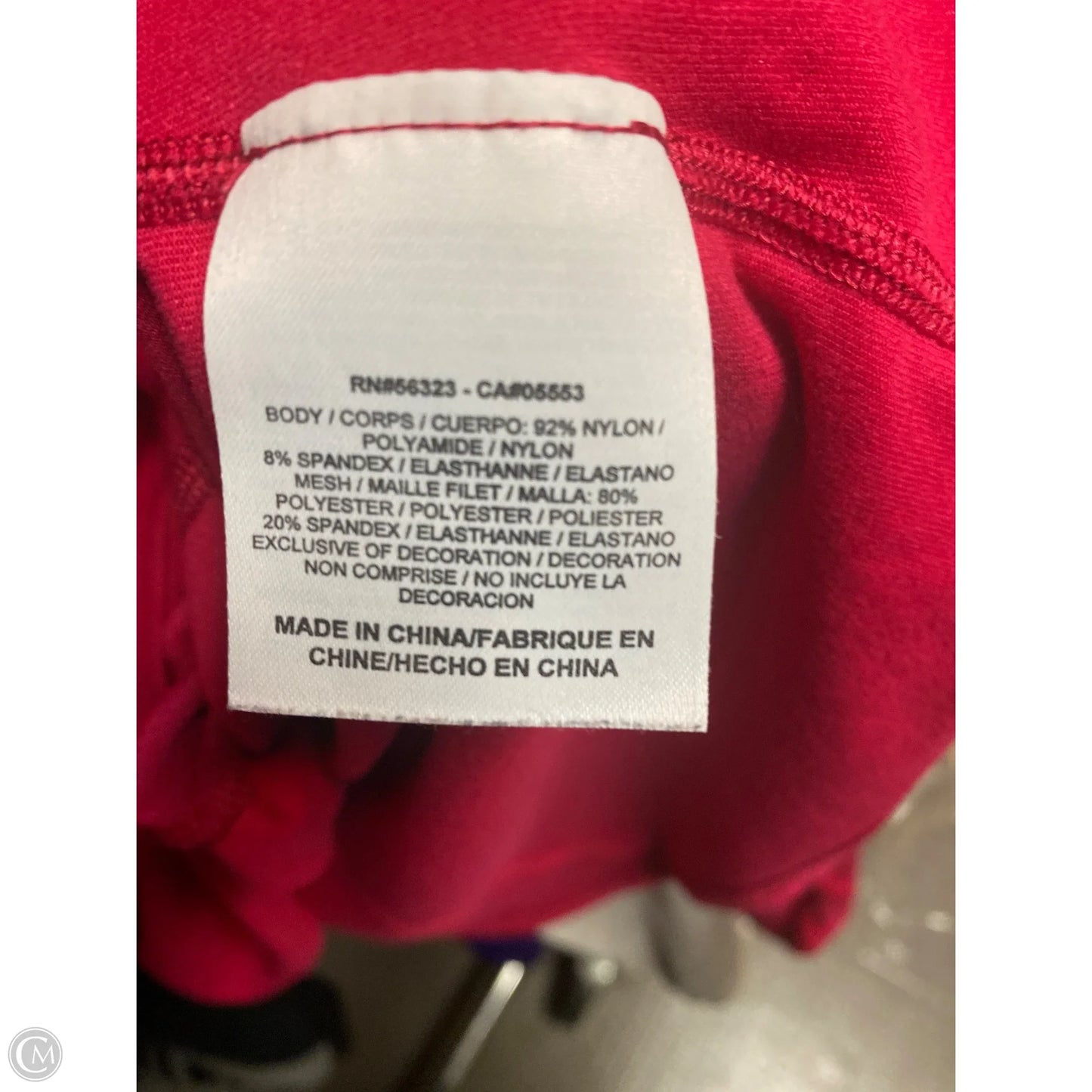 Athletic Top Long Sleeve Collar By Nike In Pink, Size: Xl