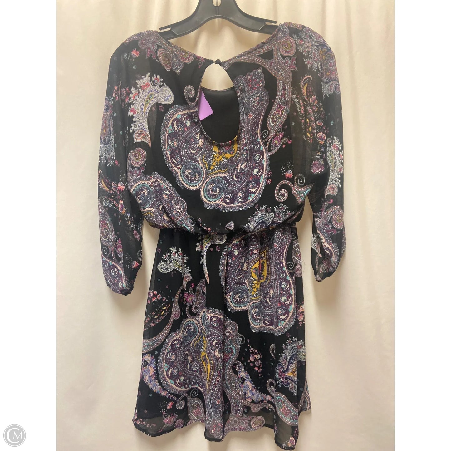Dress Casual Short By Express In Paisley Print, Size: Xs