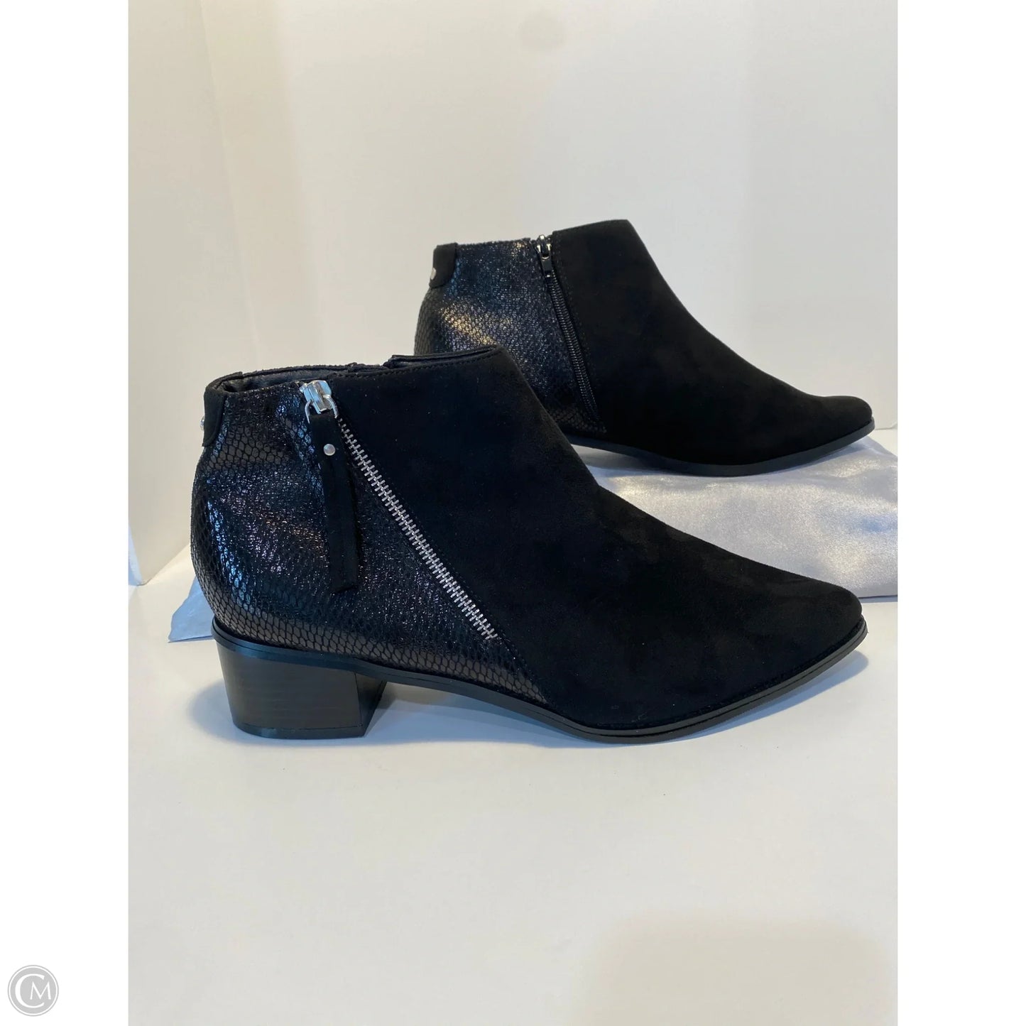 Boots Ankle Heels By Avenue In Black, Size: 10