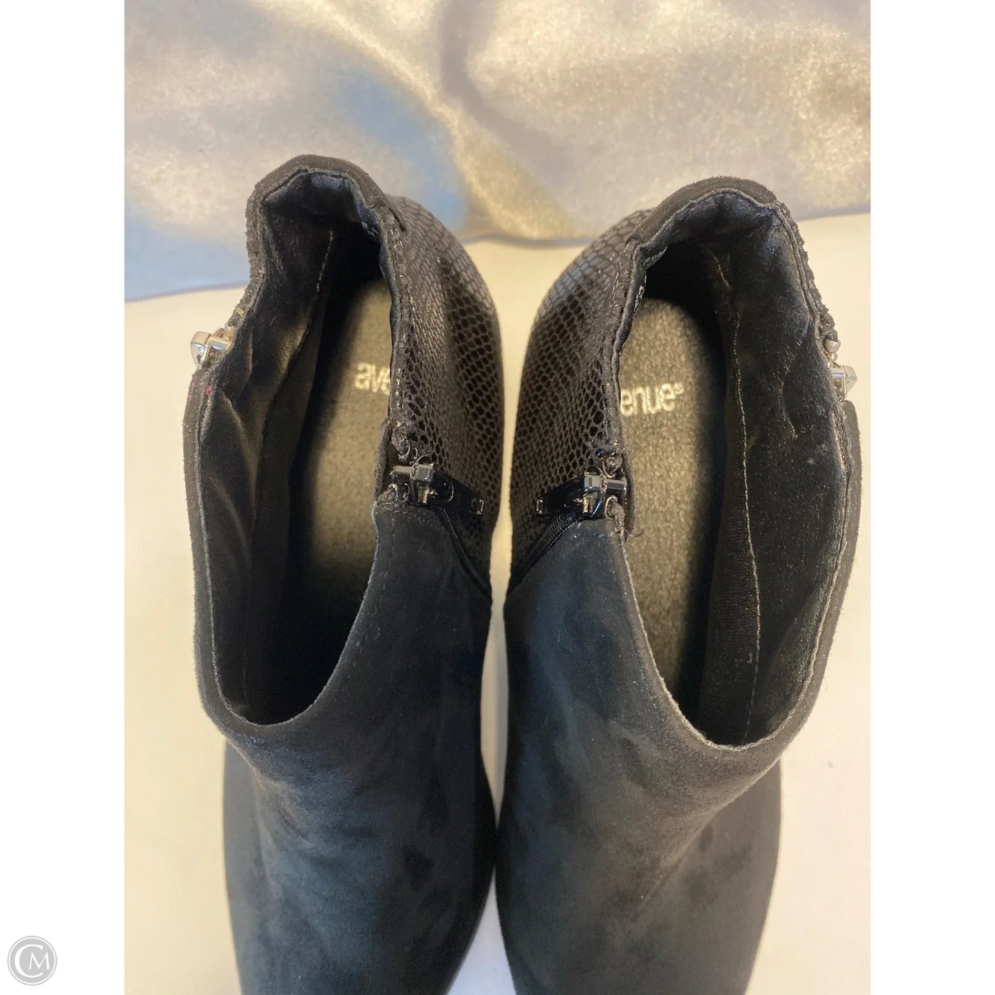 Boots Ankle Heels By Avenue In Black, Size: 10