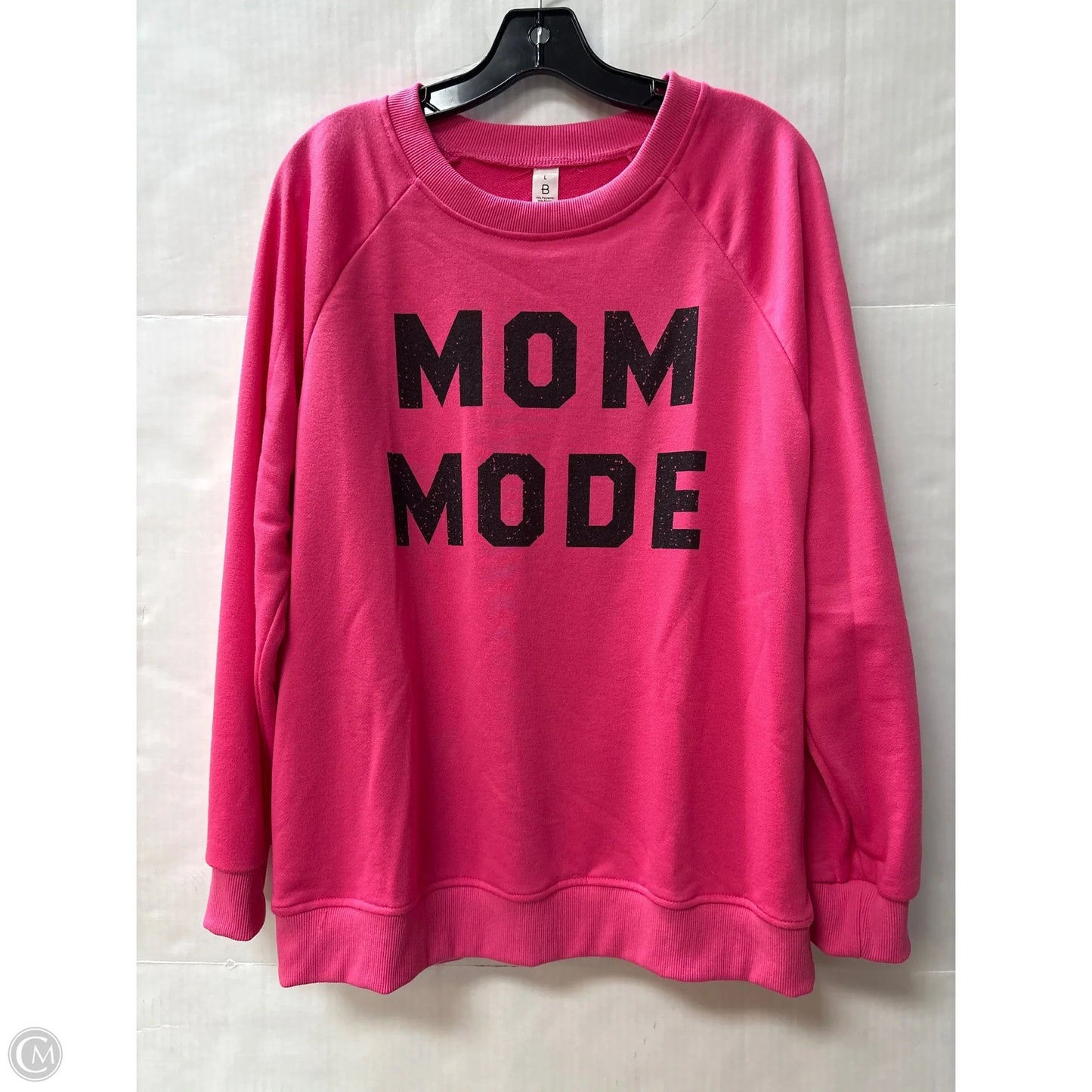 Sweatshirt Crewneck By Clothes Mentor In Pink, Size: L