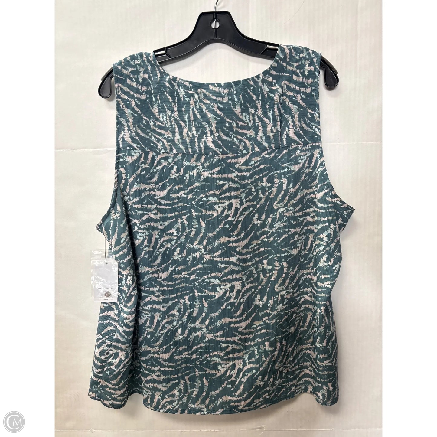 Top Sleeveless By Nine West In Blue, Size: Xxl