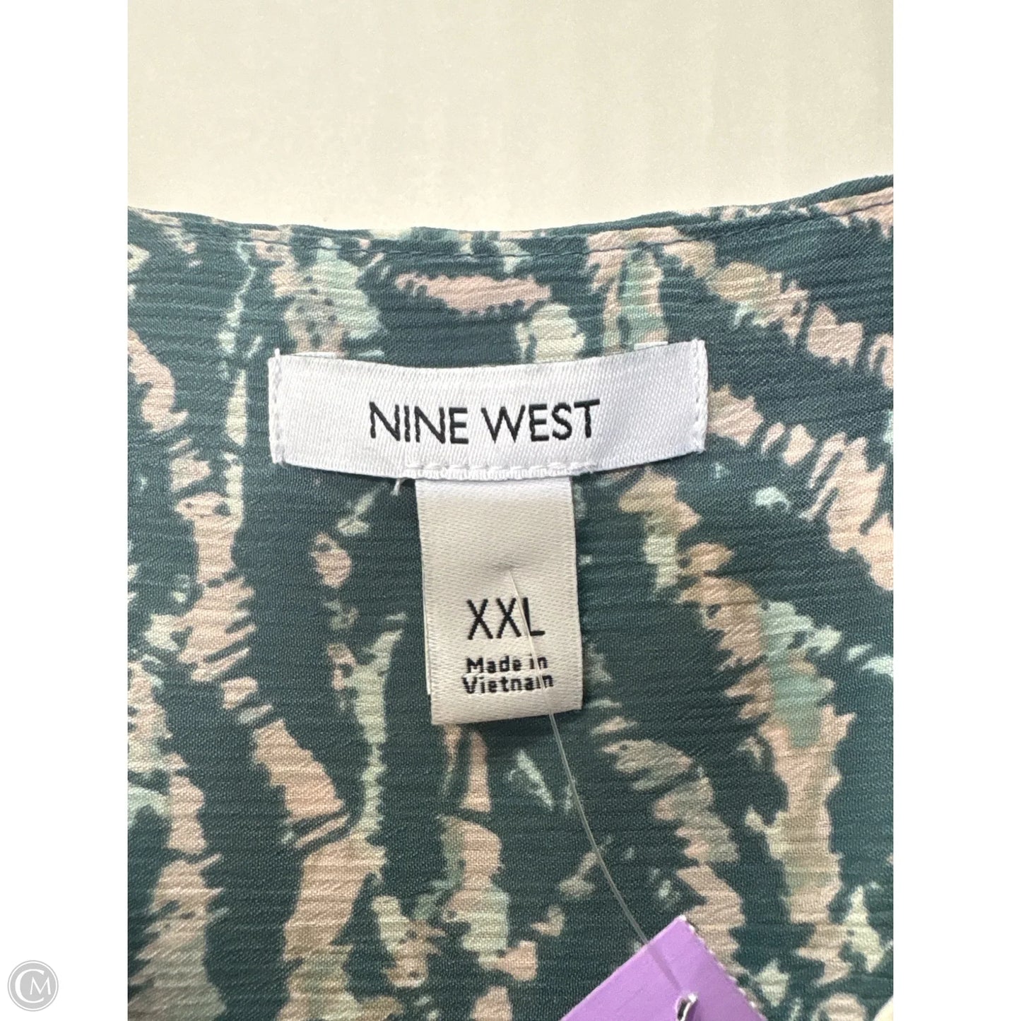 Top Sleeveless By Nine West In Blue, Size: Xxl