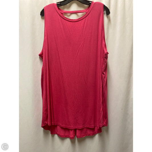 Athletic Top Short Sleeve By Livi Active In Pink, Size: 3x