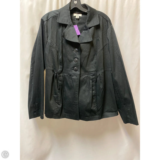Jacket Other By Cato In Black, Size: 1x