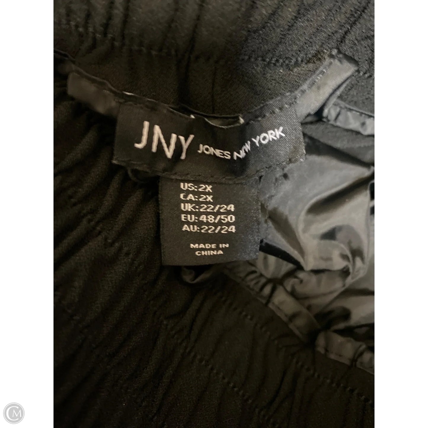 Capris By Jones New York In Black, Size: 2x