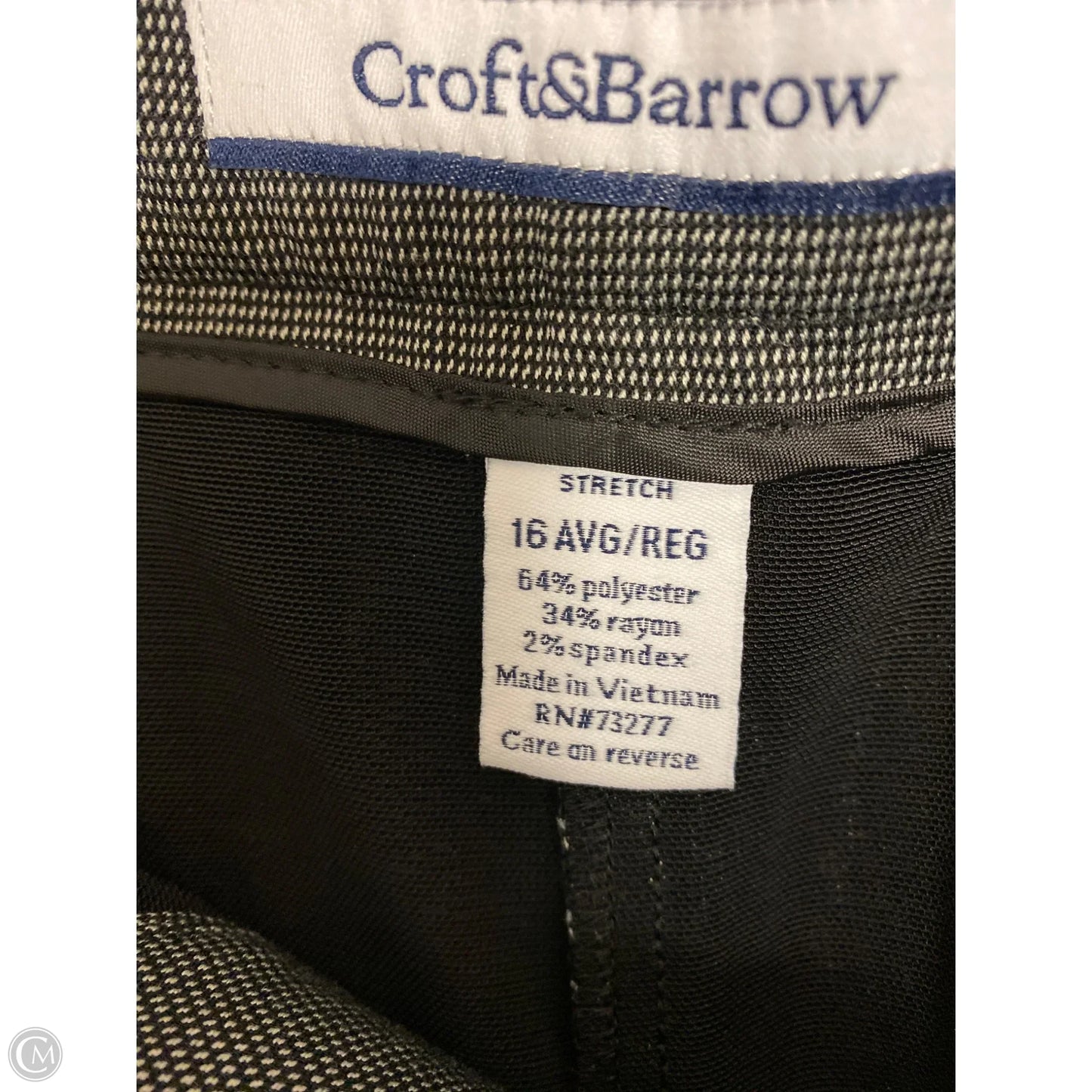 Pants Dress By Croft And Barrow In Black, Size: 16