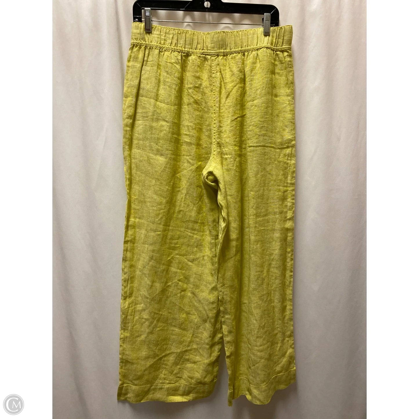 Pants Linen By Tahari By Arthur Levine In Yellow, Size: M