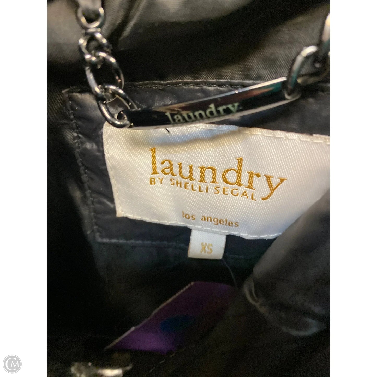 Coat Puffer & Quilted By Laundry In Black, Size: Xs