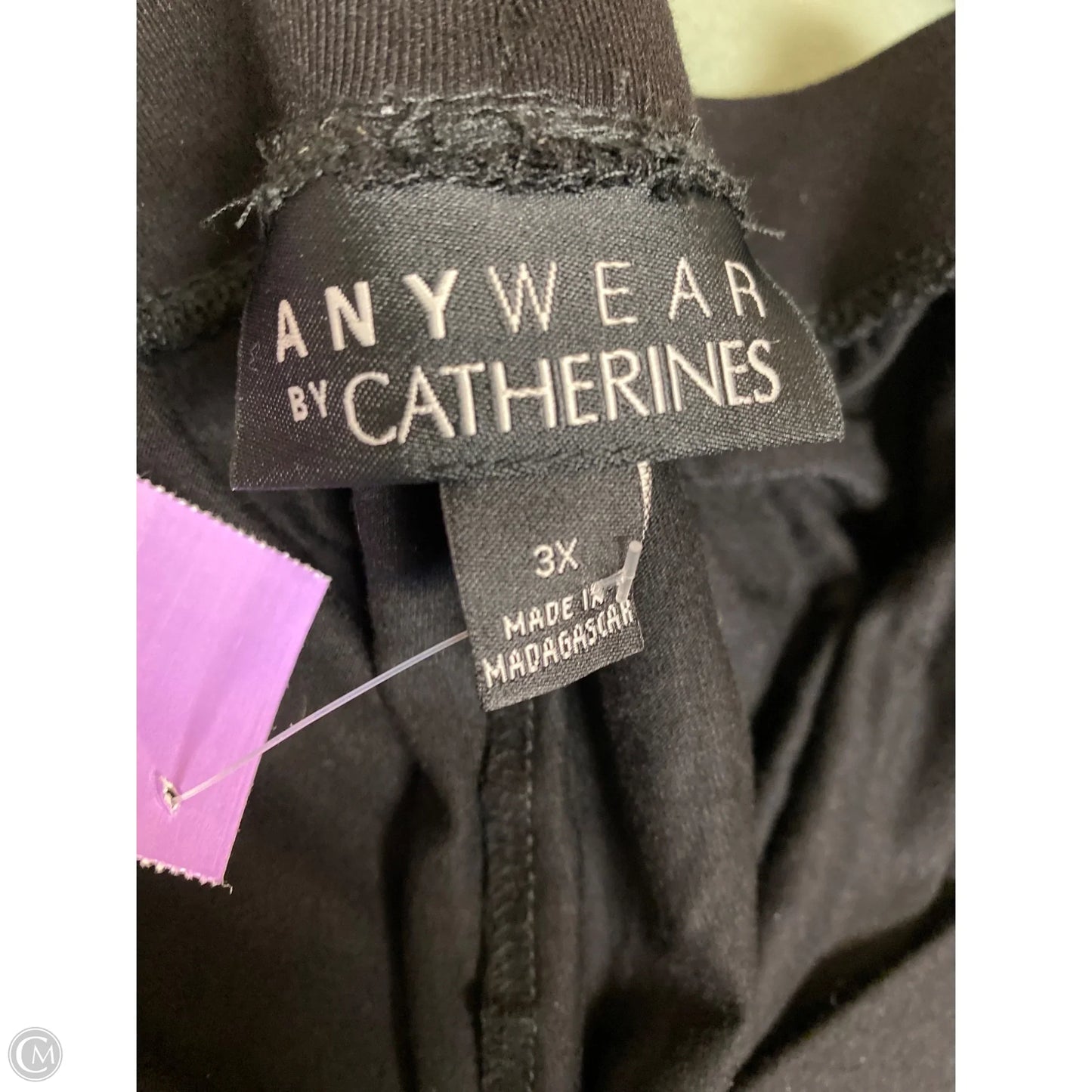 Pants Lounge By Catherines In Black, Size: 3x