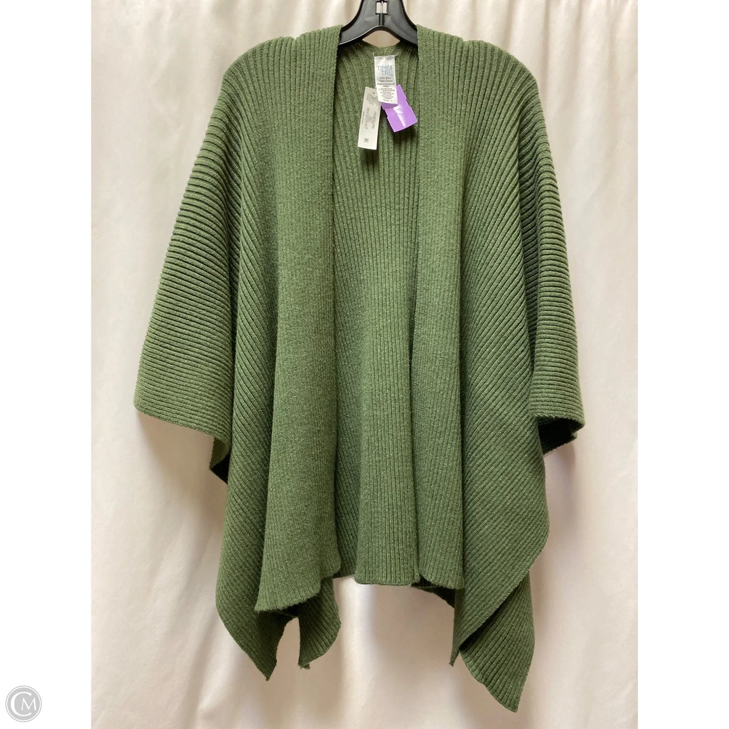Cardigan By Time And Tru In Green, Size: Osfm