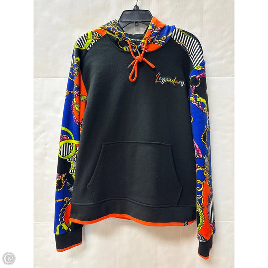 Sweatshirt Hoodie By Clothes Mentor In Black, Size: M