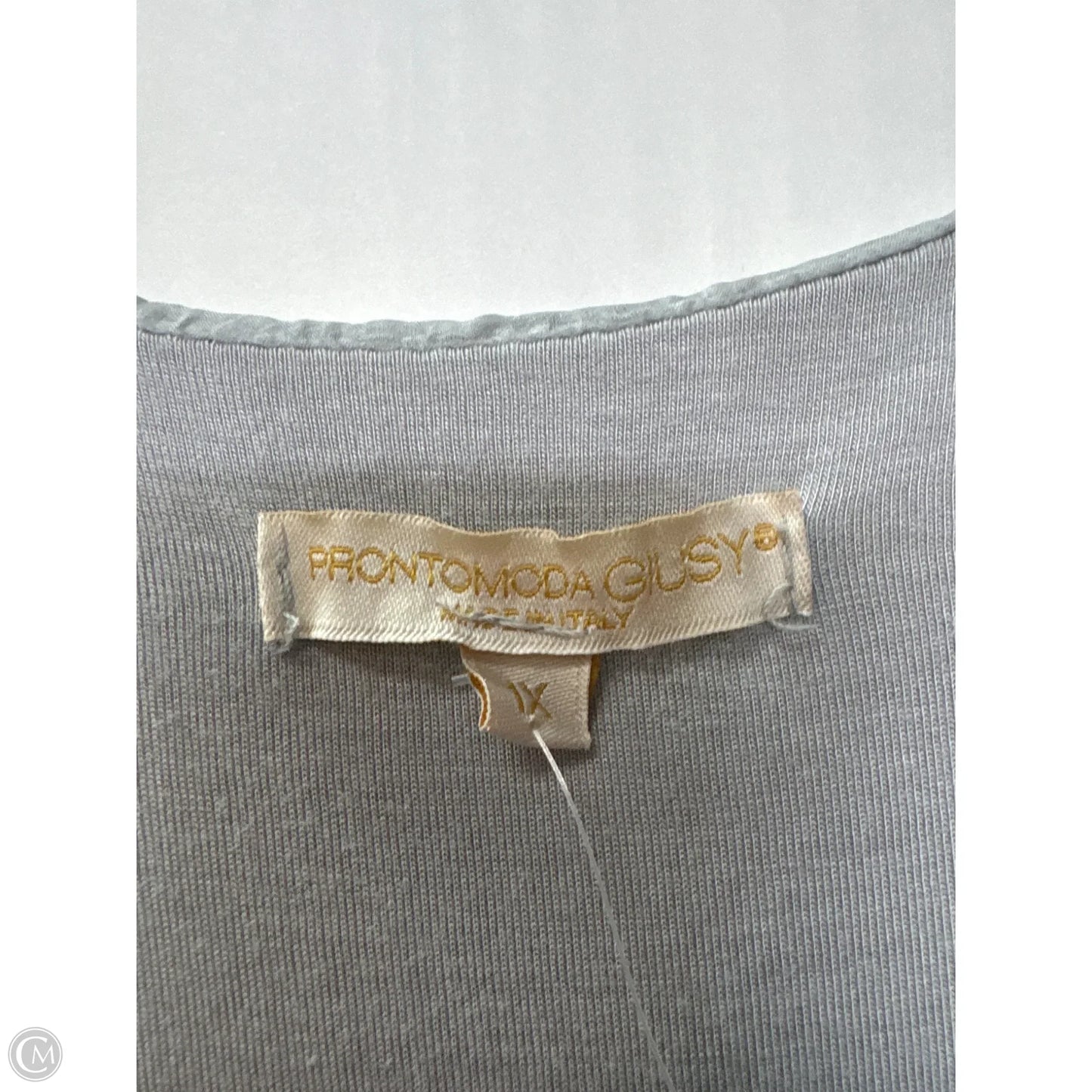Top Sleeveless By Clothes Mentor In Grey, Size: 1x