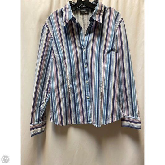 Top Long Sleeve By New York And Co In Purple, Size: Xl