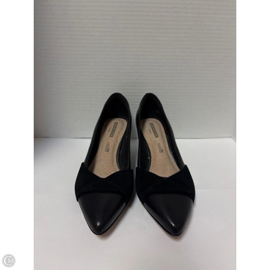 Shoes Heels Kitten By Clarks In Black, Size: 8