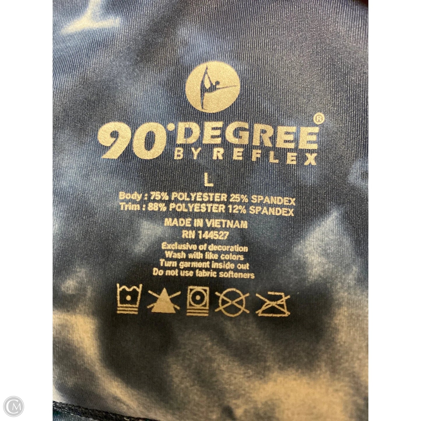 Athletic Leggings By 90 Degrees By Reflex In Blue, Size: L