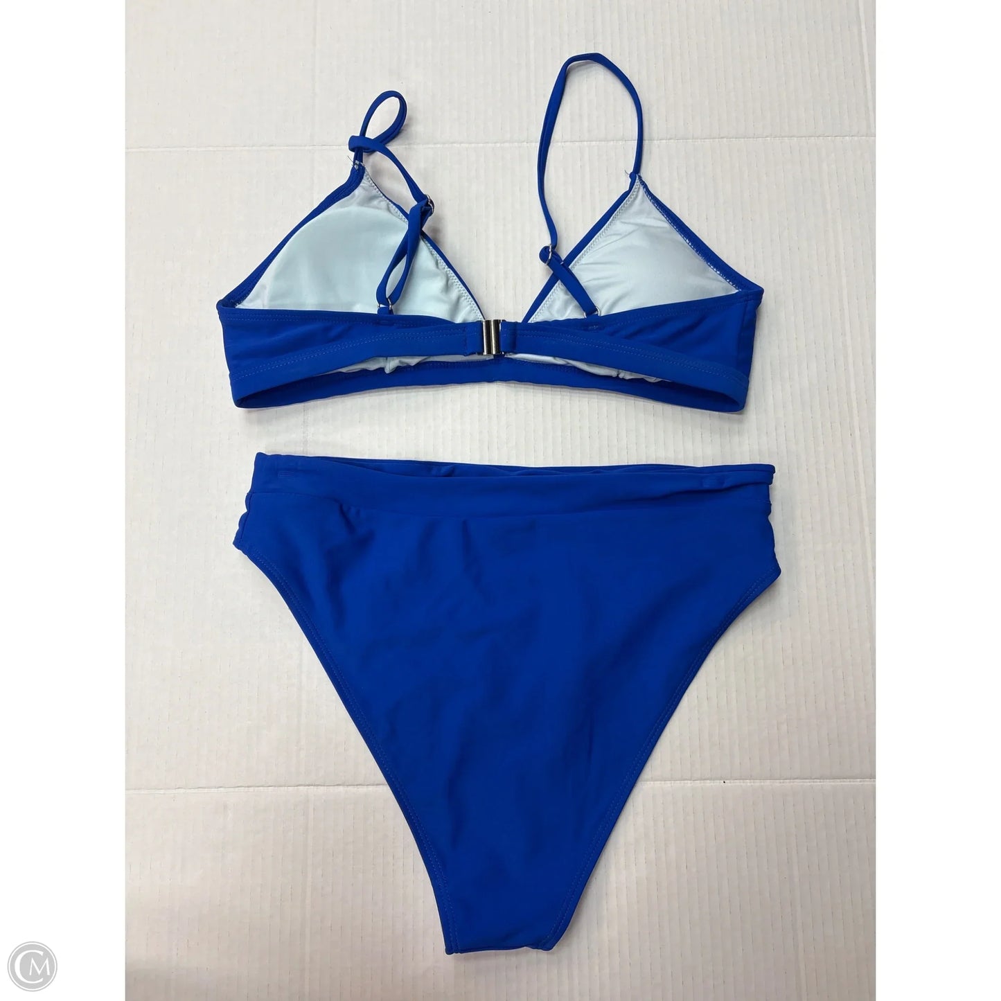 Swimsuit 2pc By Clothes Mentor In Blue, Size: L