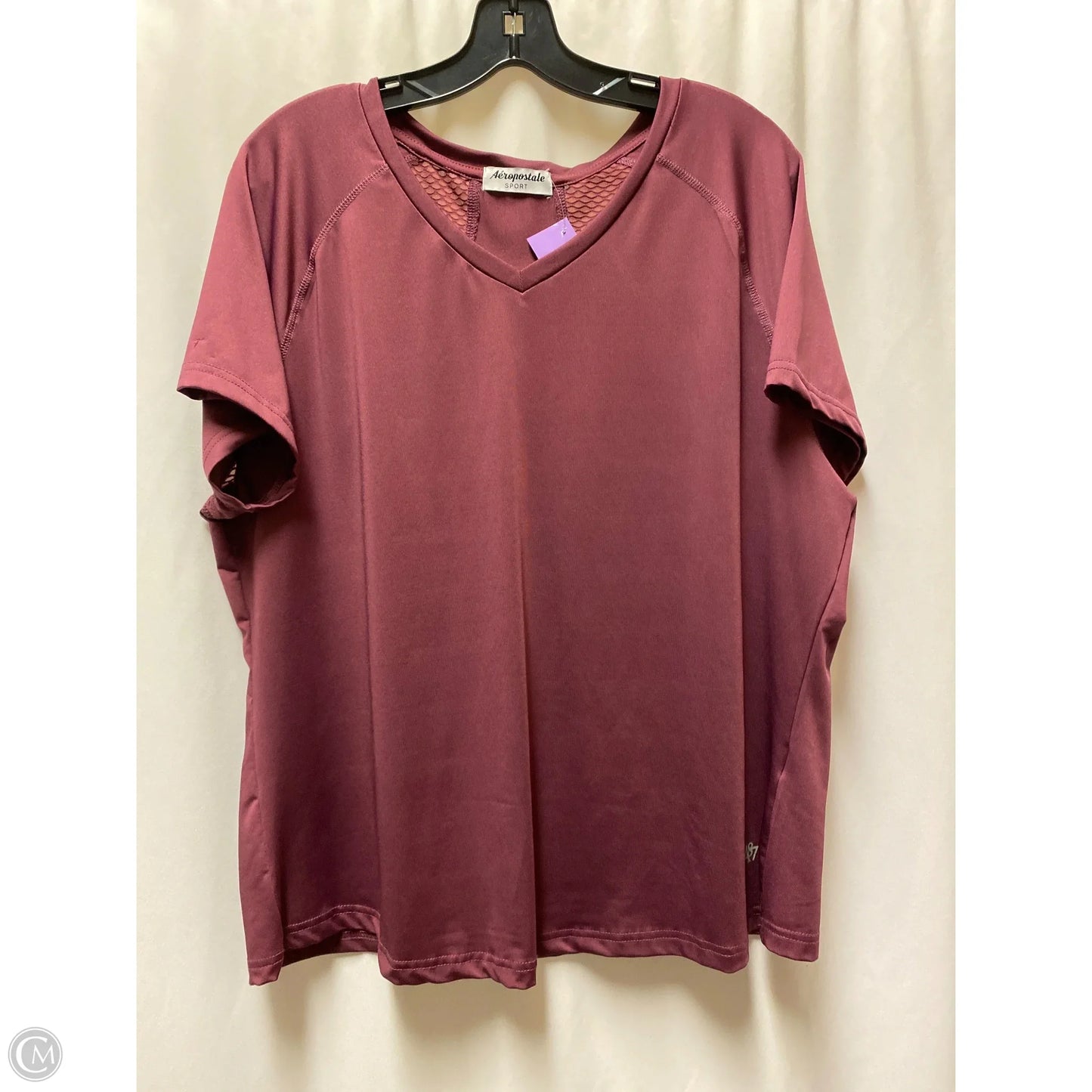 Athletic Top Short Sleeve By Aeropostale In Purple, Size: 1x