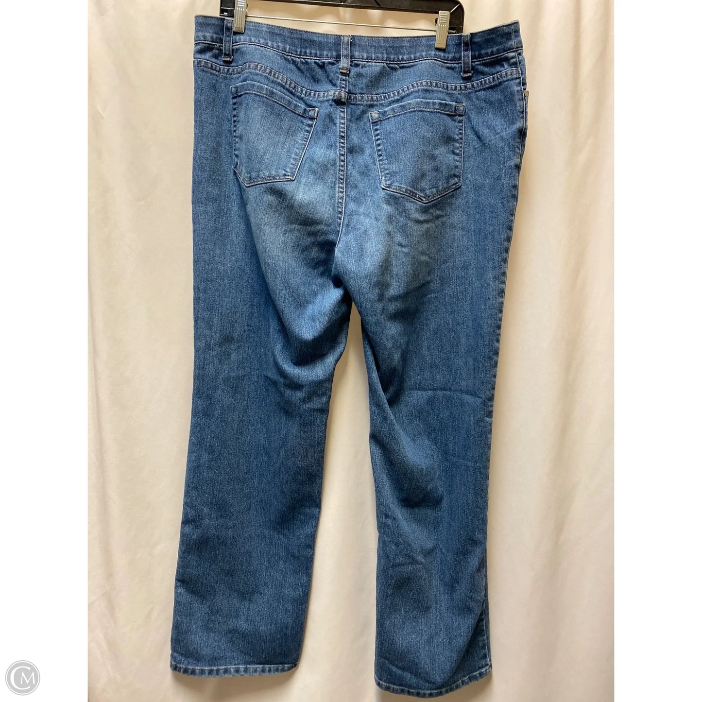 Jeans Straight By Cj Banks In Blue Denim, Size: 16