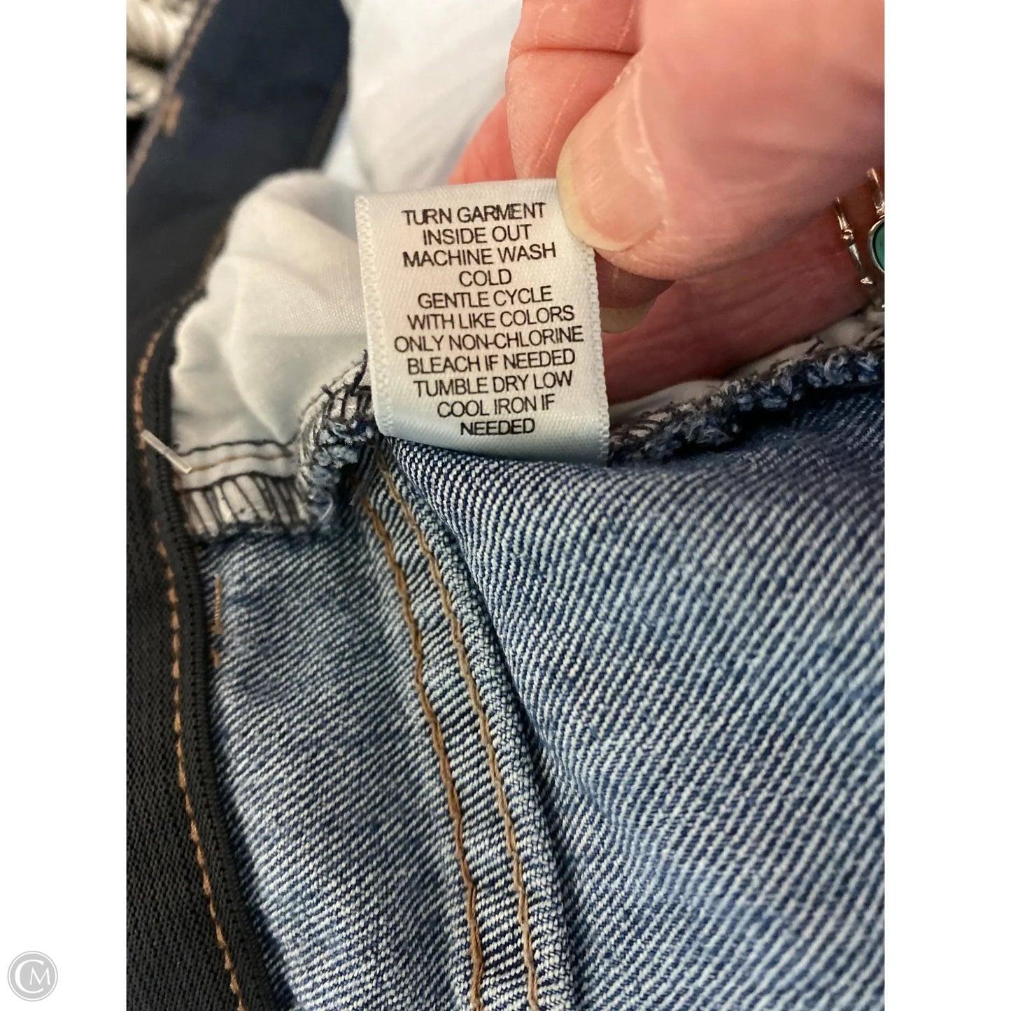 Jeans Straight By Cj Banks In Blue Denim, Size: 16