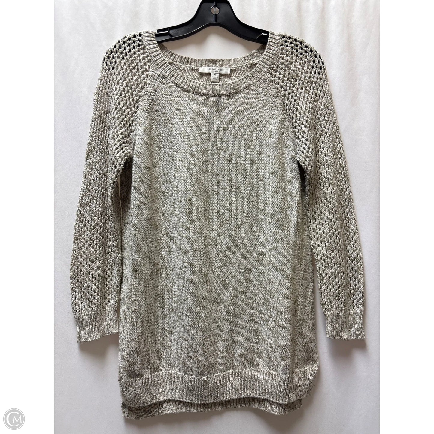 Sweater By Liz Claiborne In Beige, Size: Xs