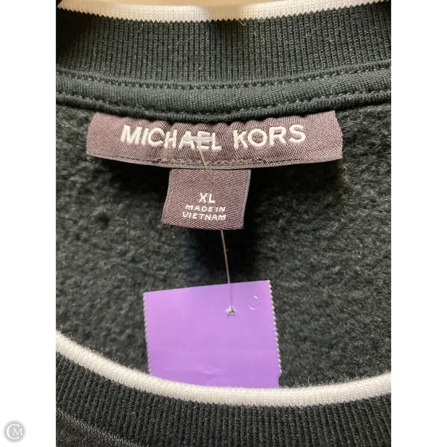 Sweatshirt Crewneck By Michael By Michael Kors In Black, Size: Xl