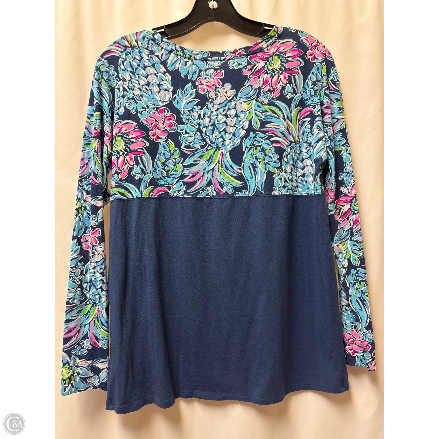 Top Long Sleeve Designer By Lilly Pulitzer In Blue, Size: Xs