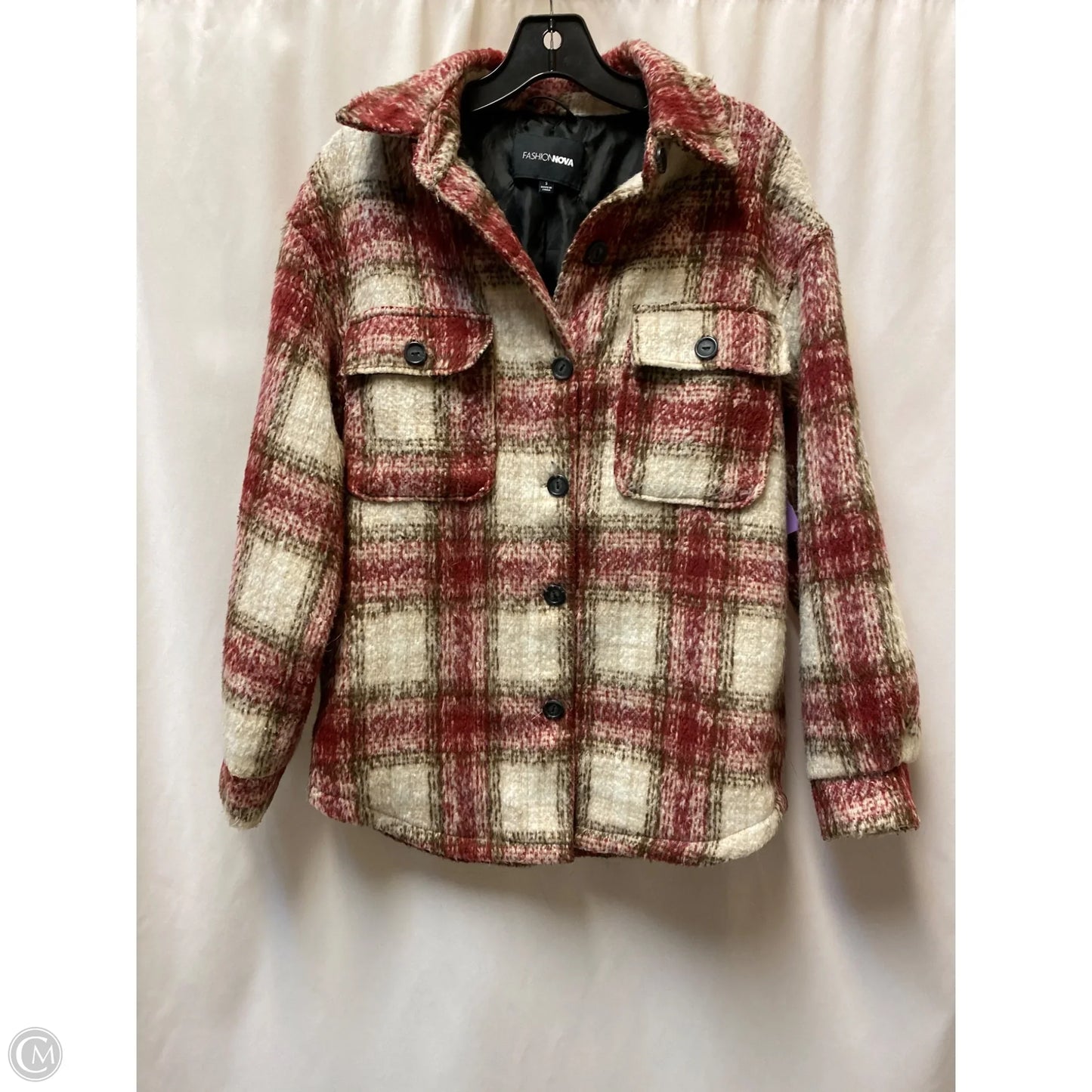 Jacket Other By Fashion Nova In Maroon, Size: S