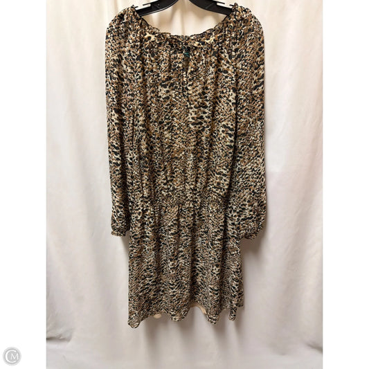 Dress Casual Midi By Ralph Lauren In Animal Print, Size: 3x