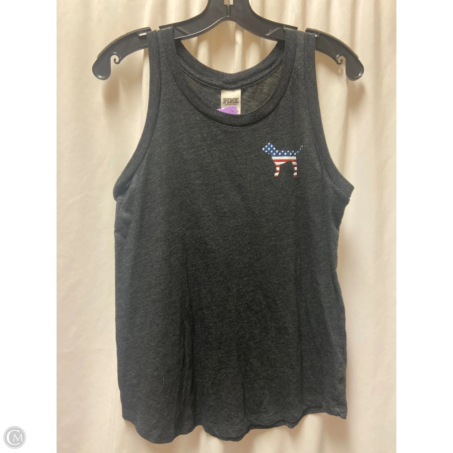Tank Top By Pink In Grey, Size: S