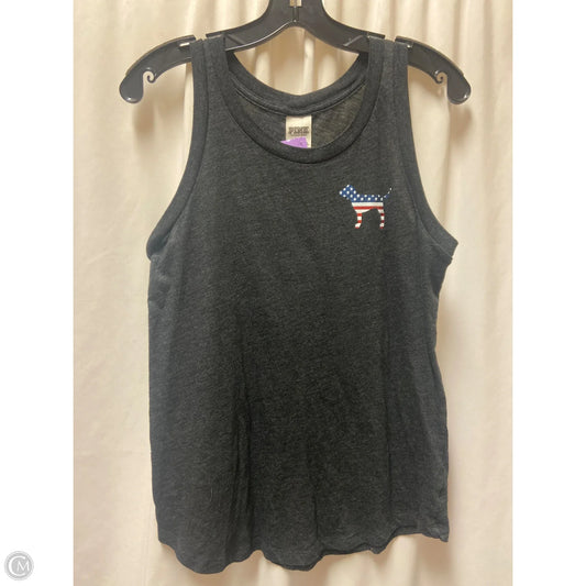 Tank Top By Pink In Grey, Size: S