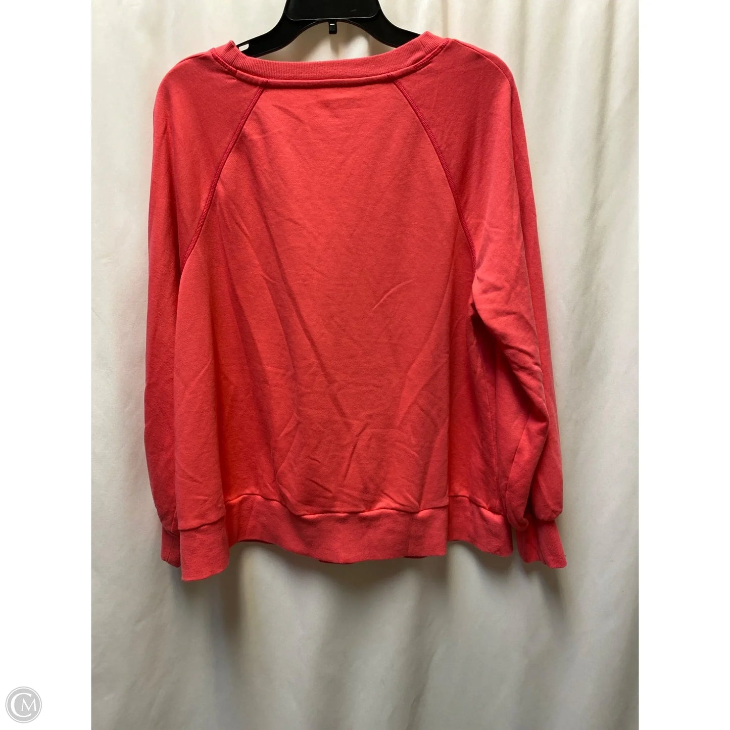 Sweatshirt Crewneck By Livi Active In Pink, Size: L