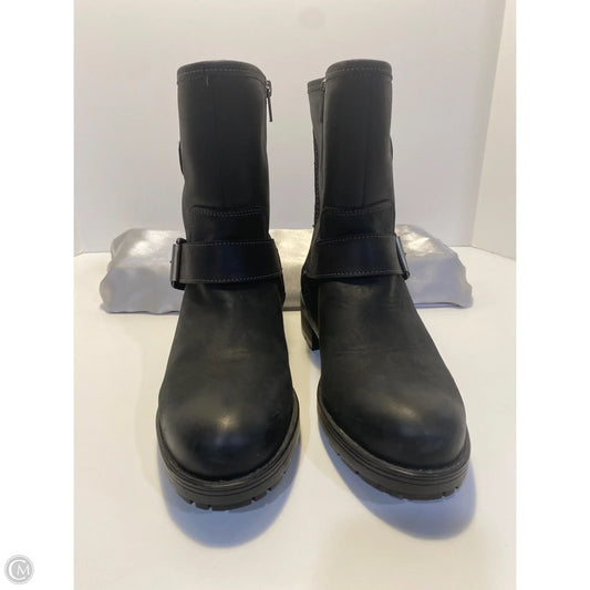 Boots Mid-calf Flats By Clarks In Black, Size: 9.5